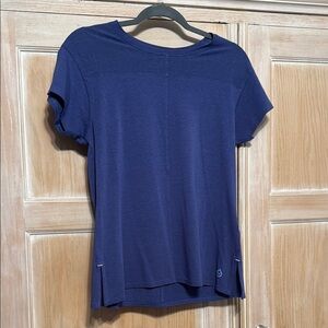 Women's Blue Short Sleeve Top